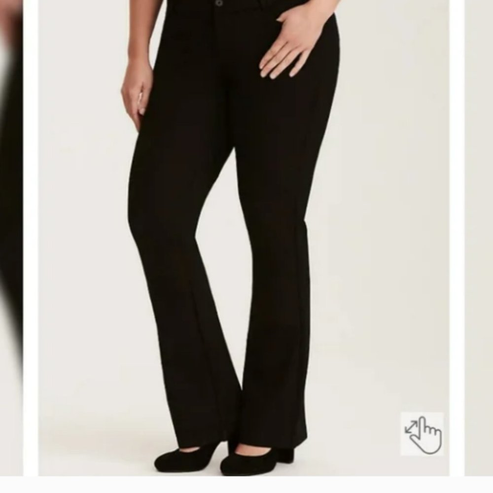 TORRID STUDIO NOIR PONTE TROUSER PANT